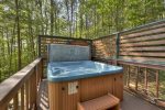 Hot tub right off the main floor screen porch 